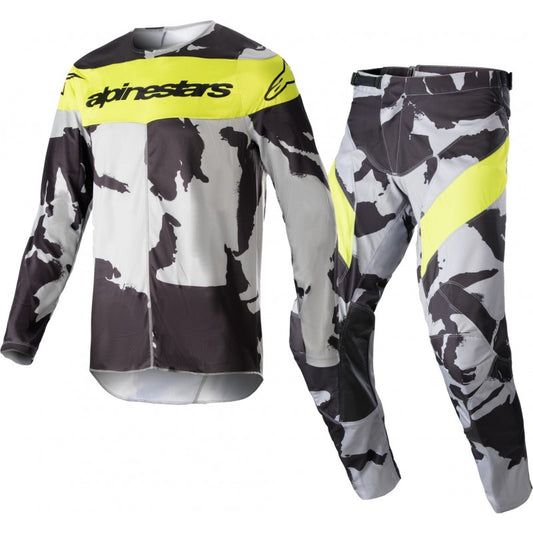 2023 Alpinestars RACER TACTICAL CAST GREY CAMO YELLOW FLUO Motocross Gear